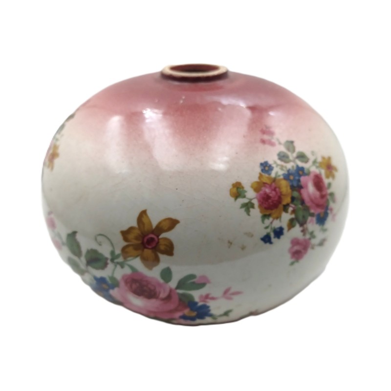 Floral Ceramic Chandelier Centre Piece Painted Rose Design