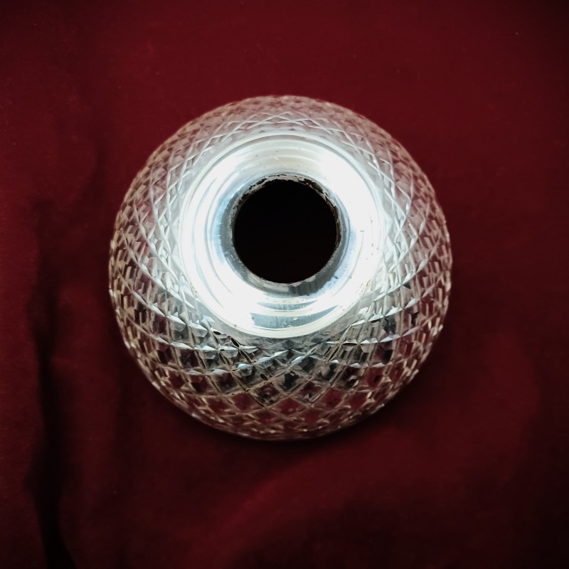 Chandelier stem bowl silvered 