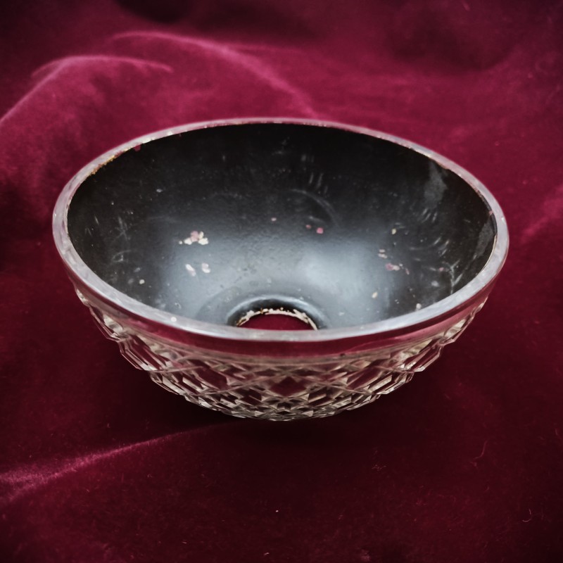 Chandelier stem bowl silvered 