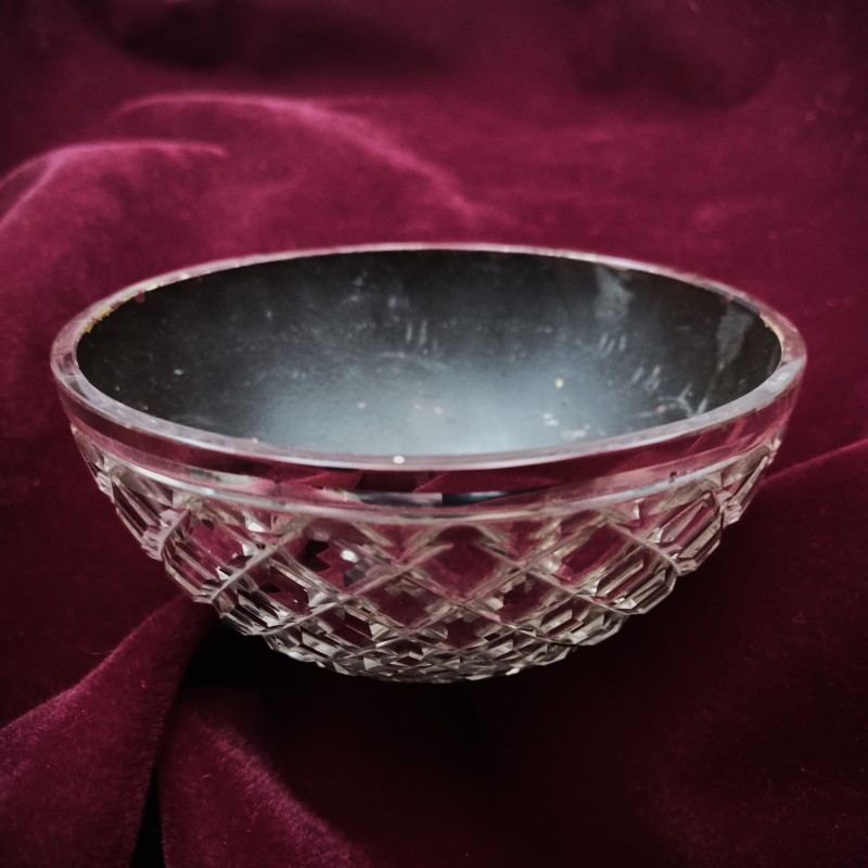 Chandelier stem bowl silvered 