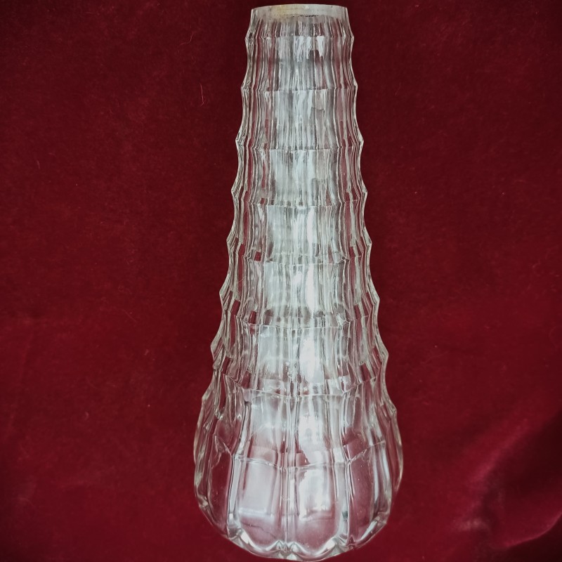 Vintage Moulded Glass Chandelier Central Stem Cone Replacement