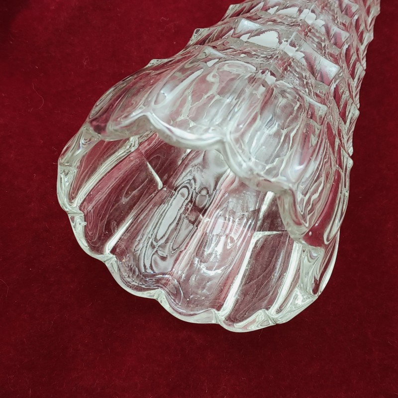 Vintage Moulded Glass Chandelier Central Stem Cone Replacement
