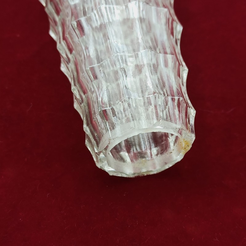 Vintage Moulded Glass Chandelier Central Stem Cone Replacement