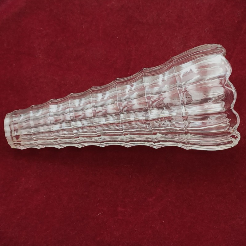 Vintage Moulded Glass Chandelier Central Stem Cone Replacement