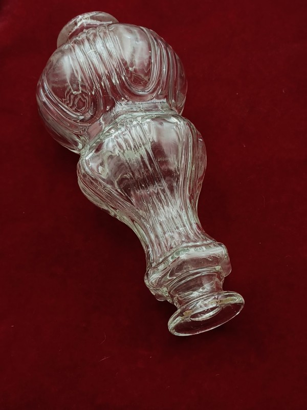Decorative Clear Glass Centre Stem for Chandelier Restoration