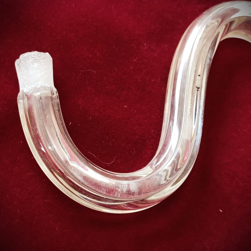 Fluted glass chandelier wall light arm 