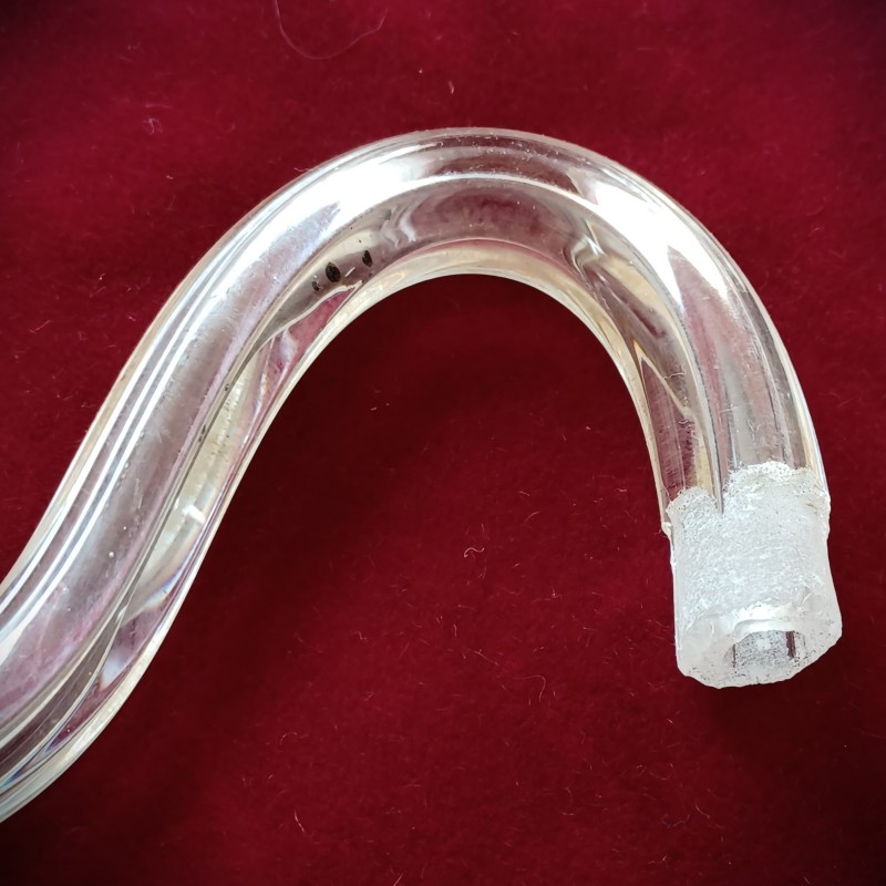 Fluted glass chandelier wall light arm 
