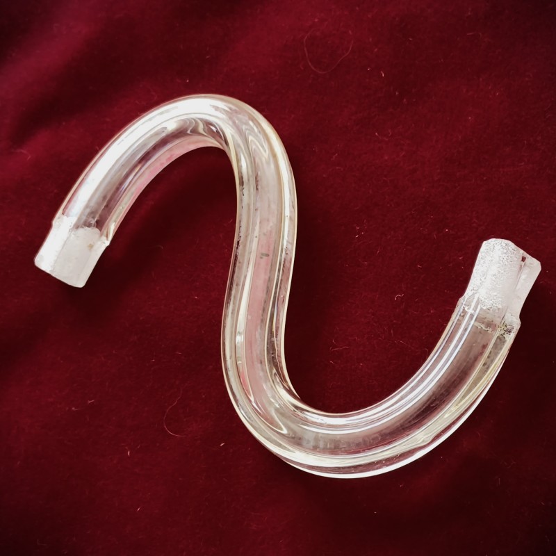Fluted glass chandelier wall light arm 