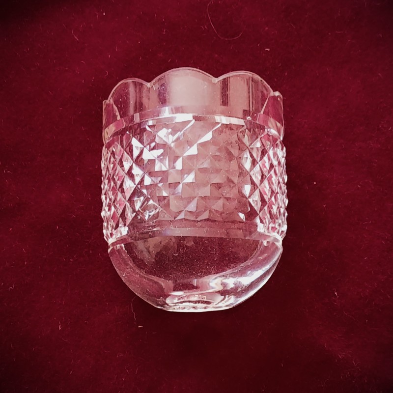 Wall Light hand cut Glass Receiver Plate 