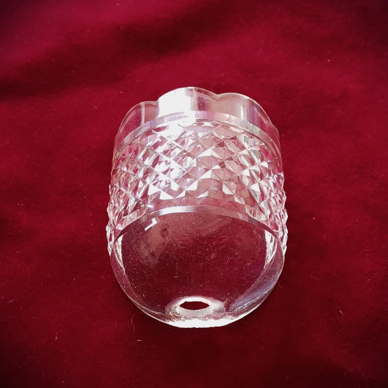 Wall Light hand cut Glass Receiver Plate 
