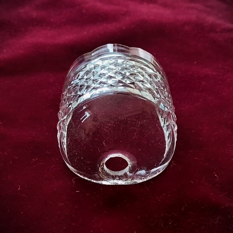 Wall Light hand cut Glass Receiver Plate 
