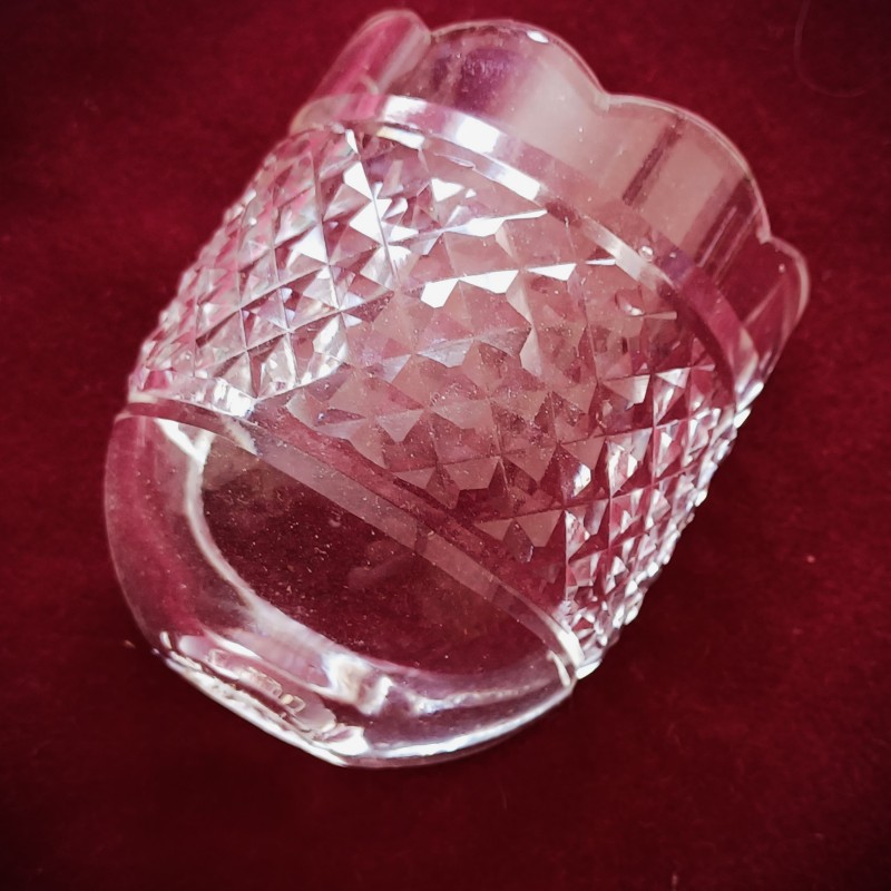 Wall Light hand cut Glass Receiver Plate 