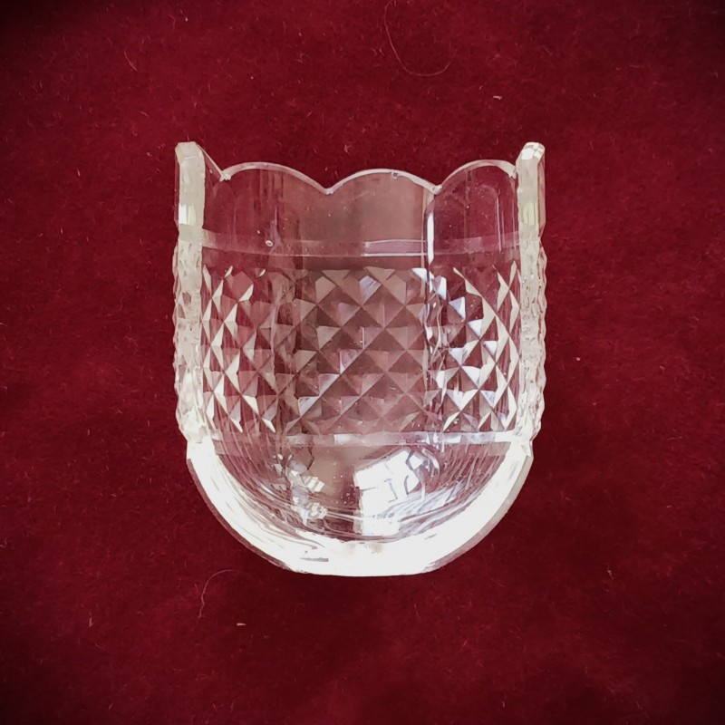 Wall Light hand cut Glass Receiver Plate 