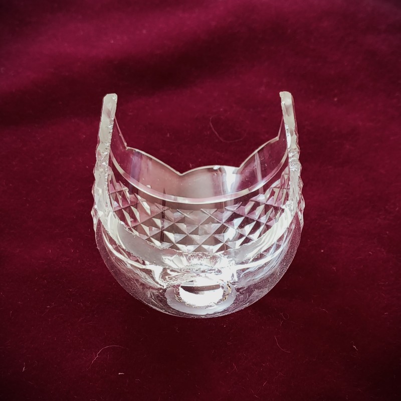 Wall Light hand cut Glass Receiver Plate 