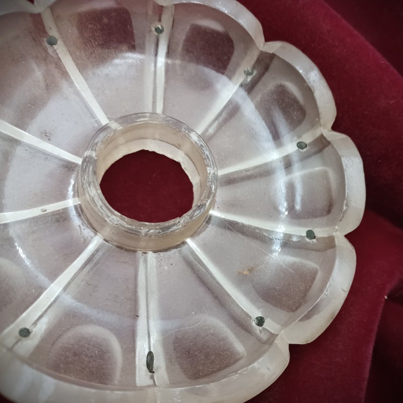 Antique chandelier grease pan