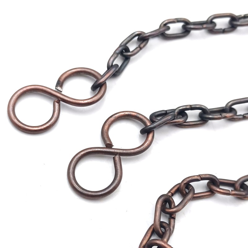 Plated Chandelier Chain With 2 S Hooks 6kg Max. Choice Of Finish And Length