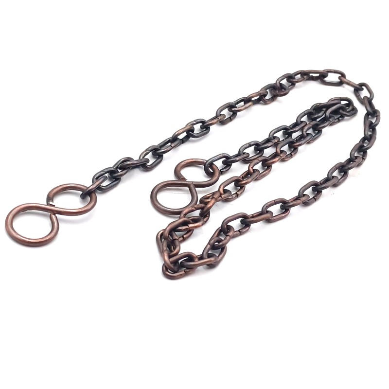 Plated Chandelier Chain With 2 S Hooks 6kg Max. Choice Of Finish And Length