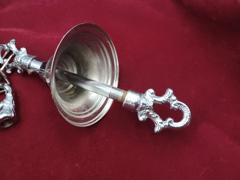Chrome Slide Up And Down Ceiling Rose With Stem Hoop  
