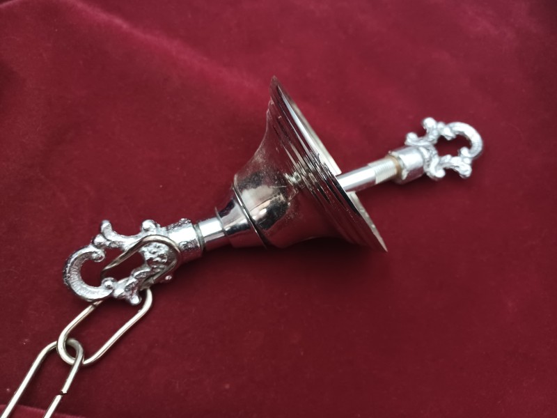 Chrome Slide Up And Down Ceiling Rose With Stem Hoop  
