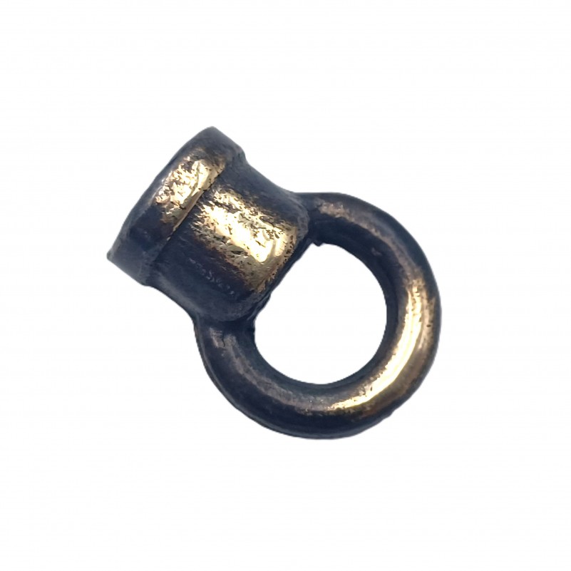 Chandelier Ceiling  Hook Closed Loop In Brushed Antique 10mm thread 22mm dia