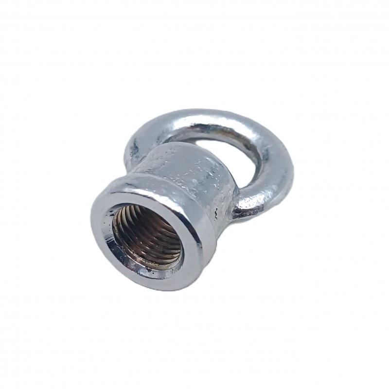 chandelier ceiling  hook closed loop in chrome 10mm thread 22mm diameter 