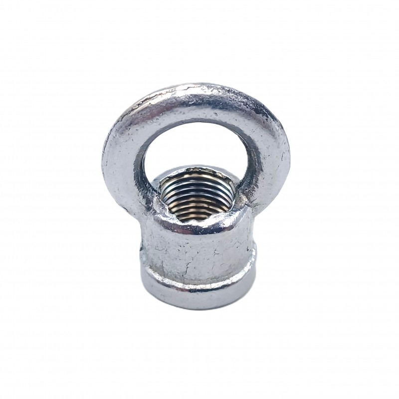 chandelier ceiling  hook closed loop in chrome 10mm thread 22mm diameter 