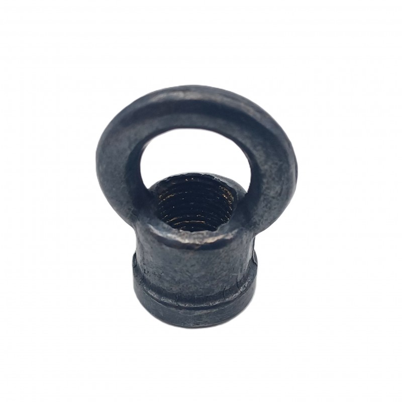 chandelier ceiling  hook closed loop in old bronze 10mm thread 22mm dia