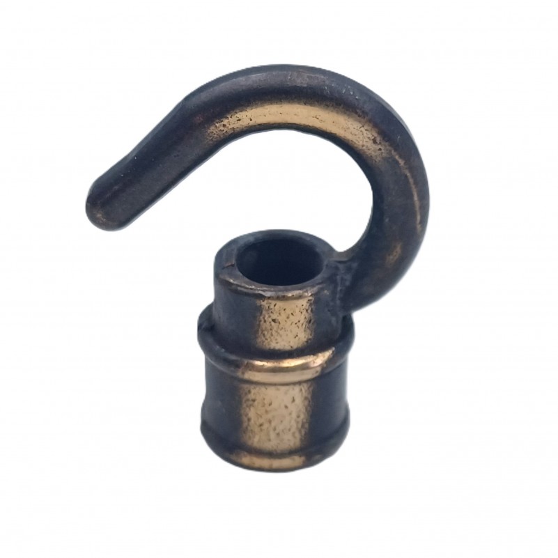 Chandelier hook open hook brushed antique 10mm female thread 
