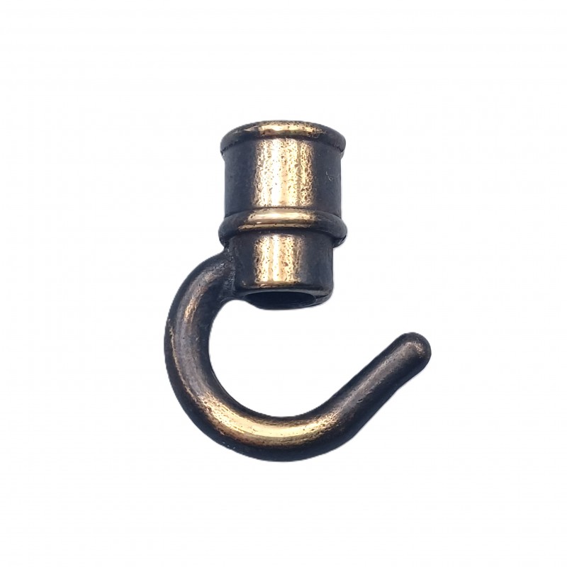 Chandelier hook open hook brushed antique 10mm female thread 