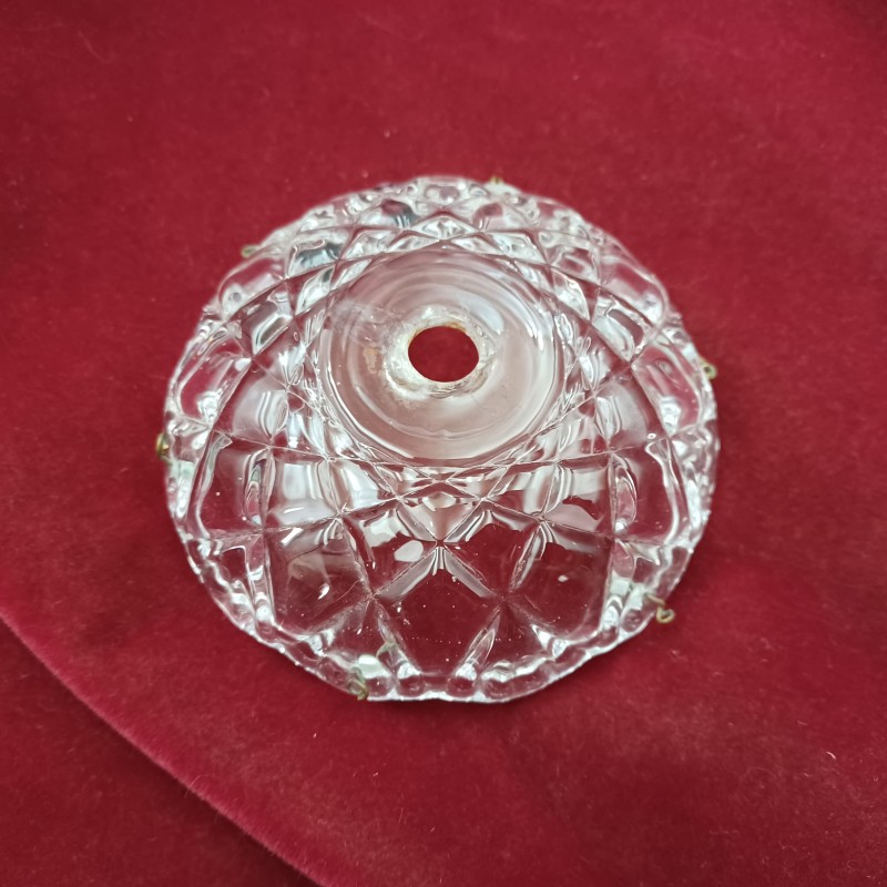 Pressed glass chandelier dish 