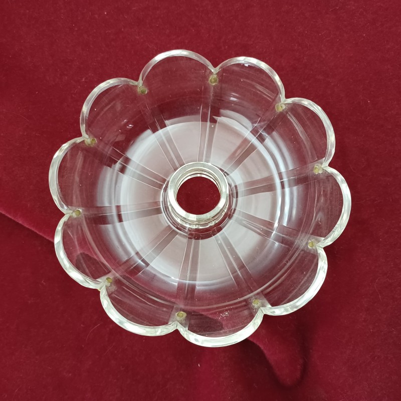 Antique Victorian cut glass chandelier pan