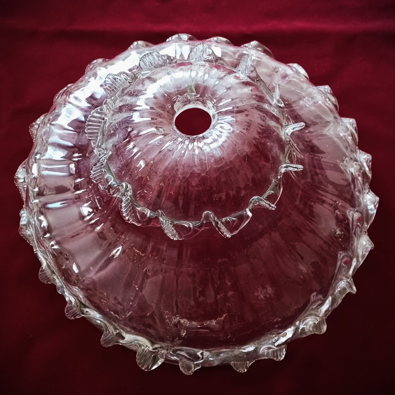 Antique Venetian glass chandelier bottom bowl C1860