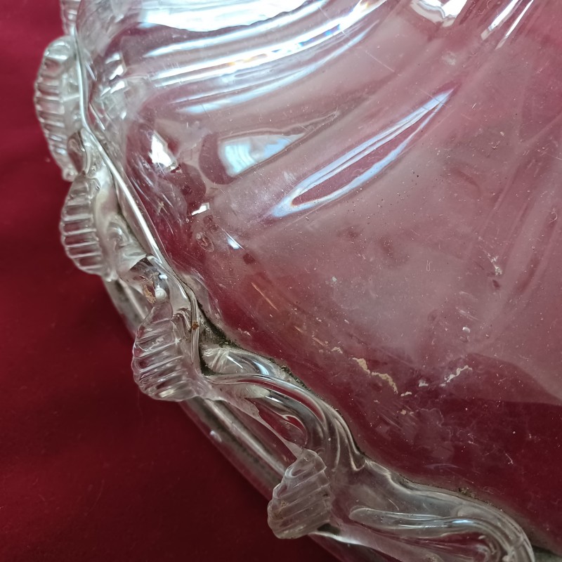 Antique Venetian glass chandelier bottom bowl C1860