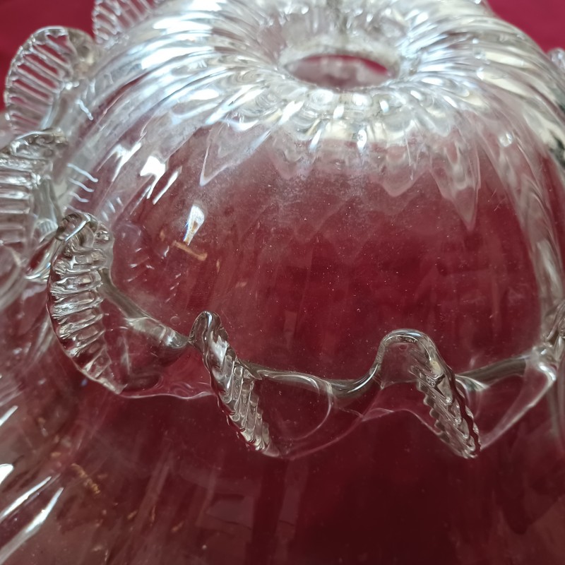 Antique Venetian glass chandelier bottom bowl C1860
