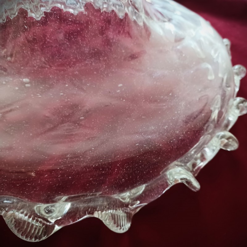 LARGE antique Venetian glass chandelier bottom bowl C1860