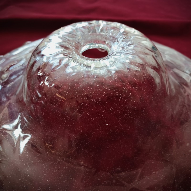 LARGE antique Venetian glass chandelier bottom bowl C1860