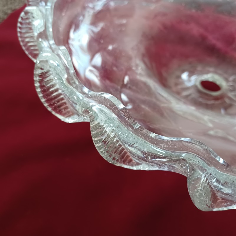 LARGE antique Venetian glass chandelier bottom bowl C1860