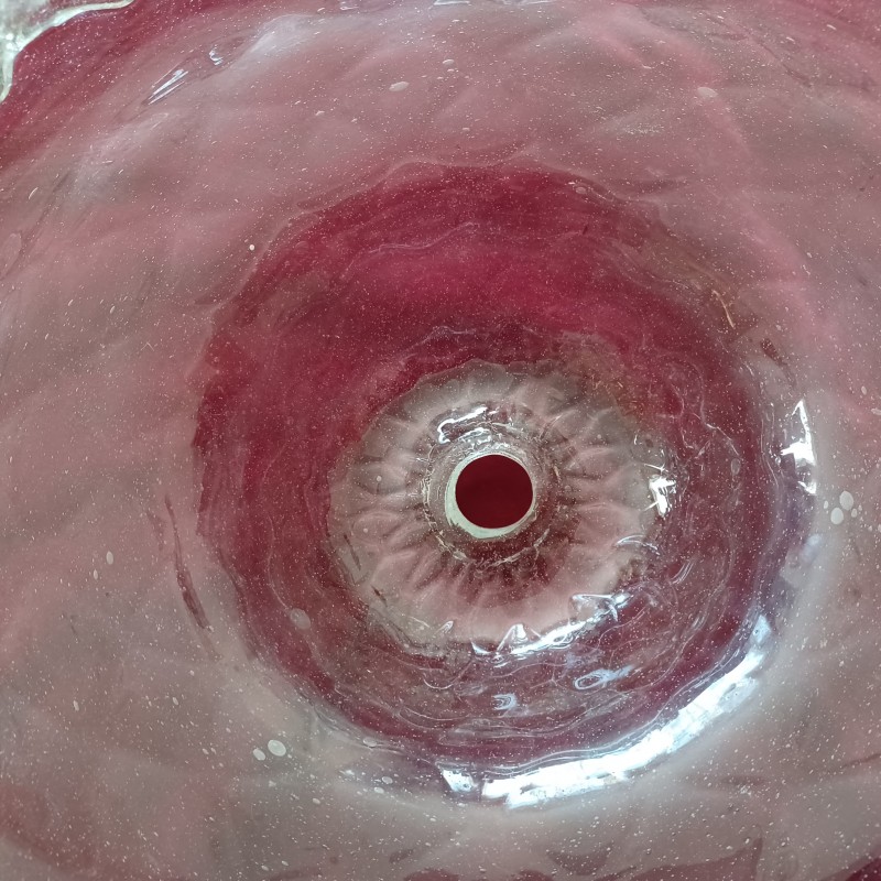 LARGE antique Venetian glass chandelier bottom bowl C1860