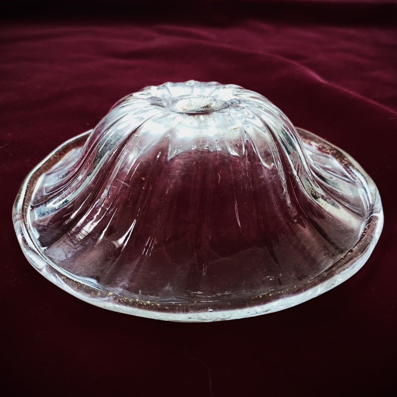 Antique Venetian Murano chandelier glass top canopy 140mm wide