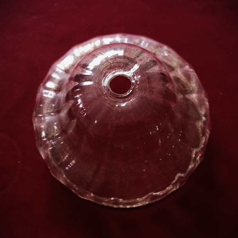 Antique Venetian glass chandelier bottom bowl with 8 arm gallery