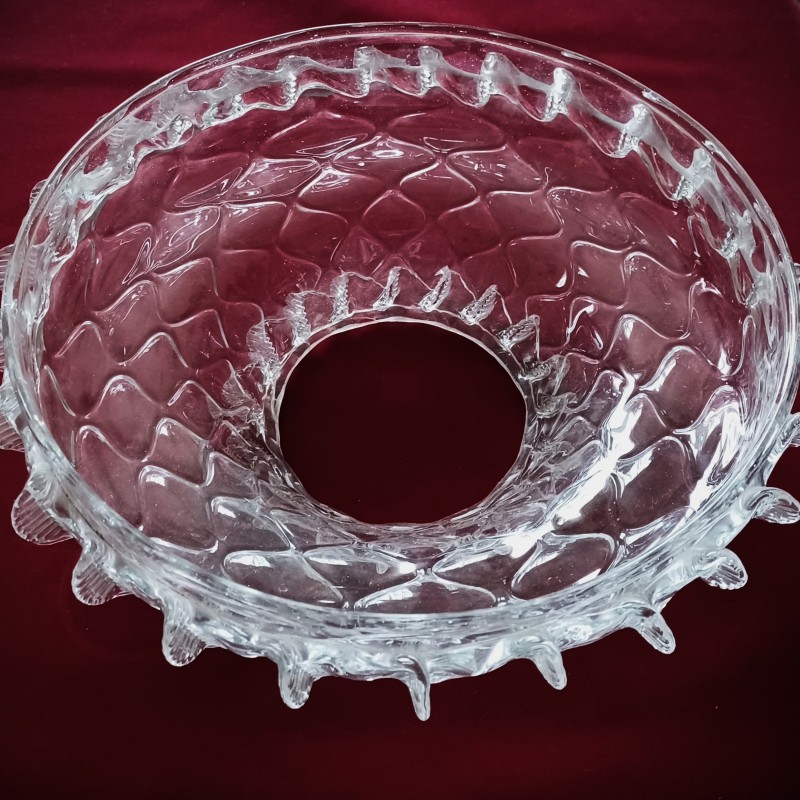 Antique Venetian large chandelier bottom bowl C1860