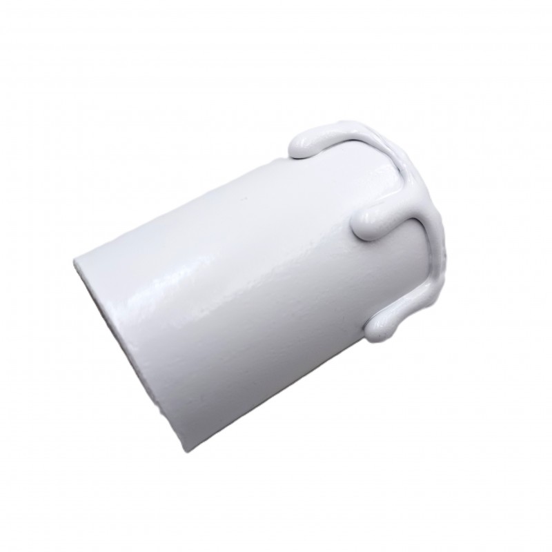Chandelier Candle Tube Card White Drip 65mm x 32mm