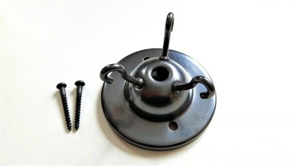 3 hook ceiling rose with screws 