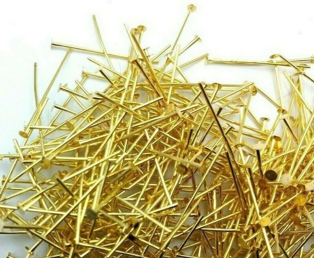 Brass Chandelier Pins 30mm x 0.8mm 