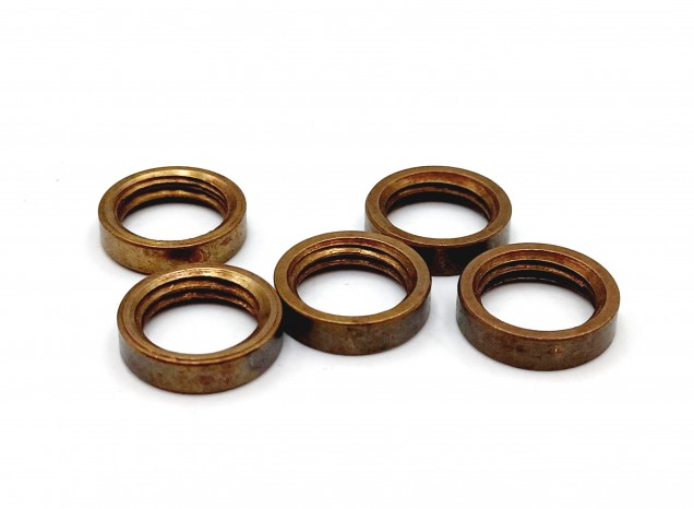 M10 ANTIQUE BRASS EFFECT RING NUTS M10 THREAD