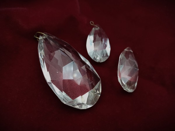 Antique Hand cut crystal chandelier Drop
