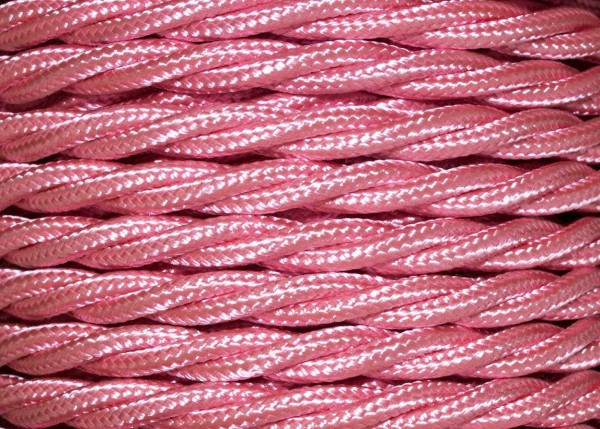 Baby Pink 3 core Lighting Cable 0.75mm 100 Metres 