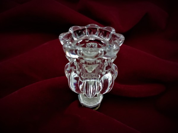 Antique Baccarat chandelier candle cup