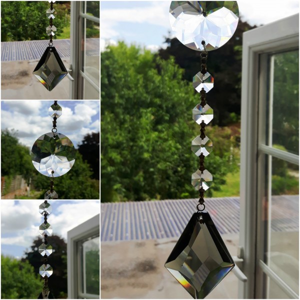 Black Crystal Sun Catcher 