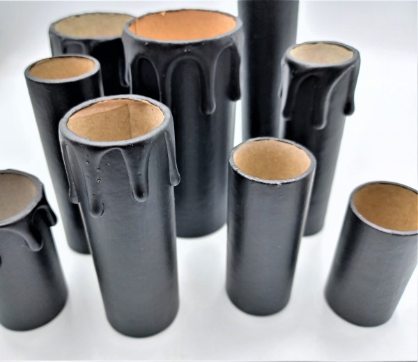 Black Card Candle Tubes 